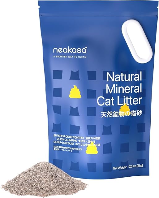 Sabbietta minerale Neakasa per gatti con carboni attivi